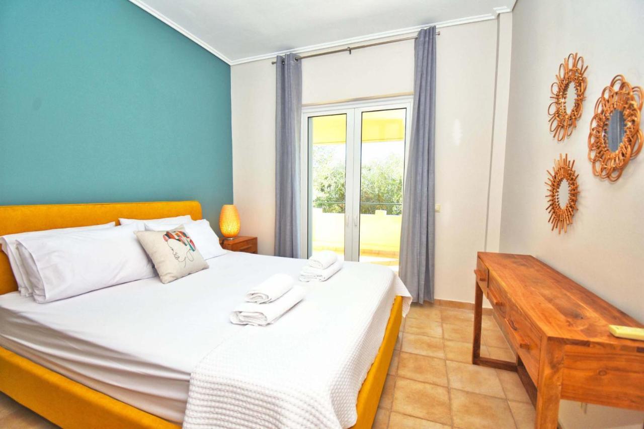 Pebbles And Sea At Barbati With Shared Pool Apartment Exterior photo